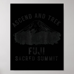 Affiche Monter et randonner fuji sommet sacré randonnée de