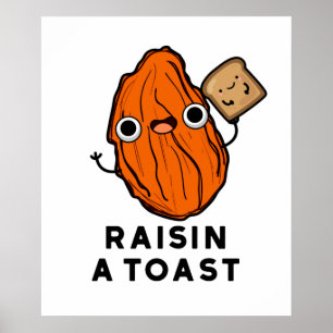 Affiche Monter Un Jeu De Nourriture Drôle Du Toast