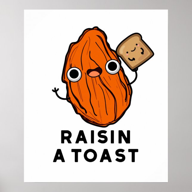 Affiche Monter Un Jeu De Nourriture Drôle Du Toast (Devant)