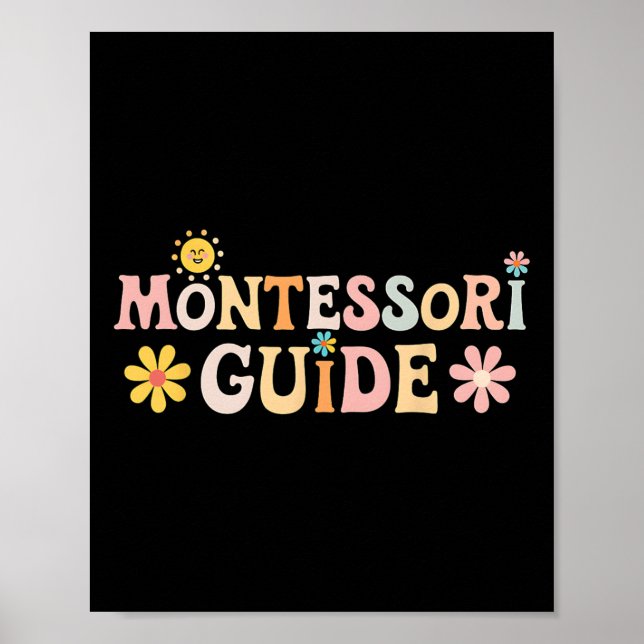 Affiche Montessori Guide Back To School First Day Of Schoo (Devant)