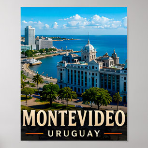 Affiche Montevideo, élégance côtière et charme uruguayen