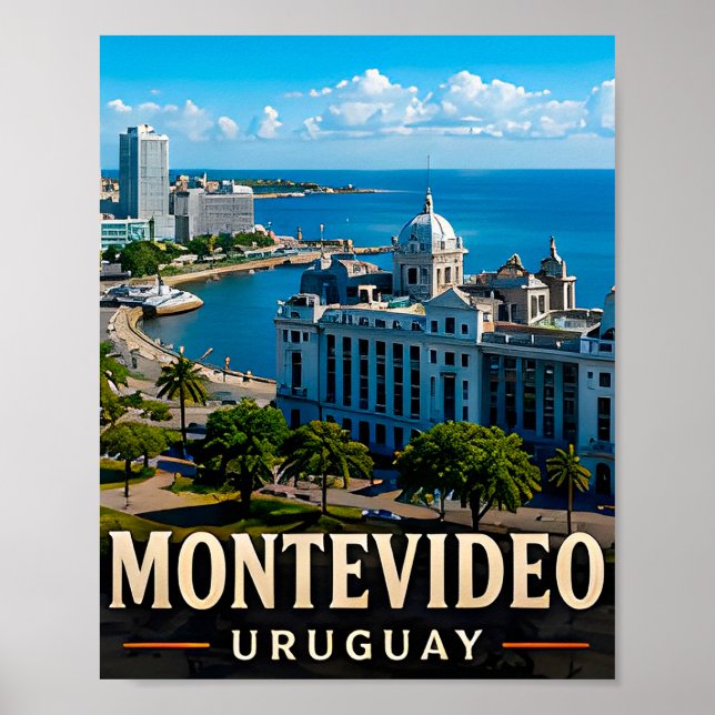 Affiche Montevideo, élégance côtière et charme uruguayen (Devant)