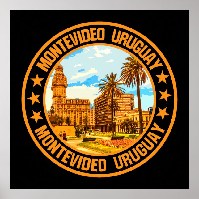 Affiche Montevideo Uruguay (Devant)