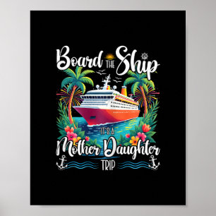 Affiche Montez à bord, c'est une croisière mère-fille