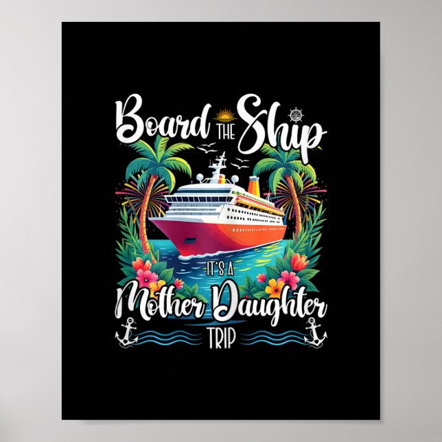 Affiche Montez à bord, c'est une croisière mère-fille (Devant)
