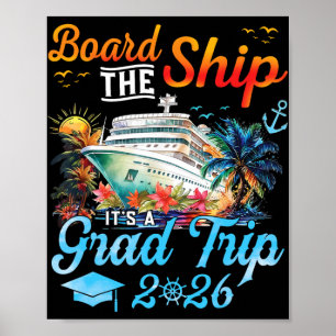 Affiche Montez à bord du navire pour son voyage de fin d'é