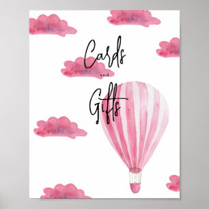 Affiche Montgolfière - cartes et cadeaux