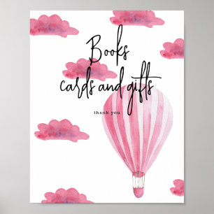 Affiche Montgolfière - Livres cartes et cadeaux