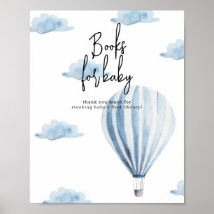 Affiche Montgolfière - Livres pour bébé