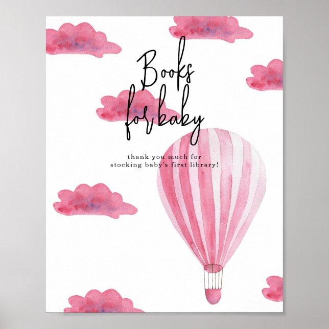 Affiche Montgolfière - Livres pour bébé (Devant)