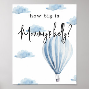 Affiche Montgolfière - Quel gros ventre a Maman