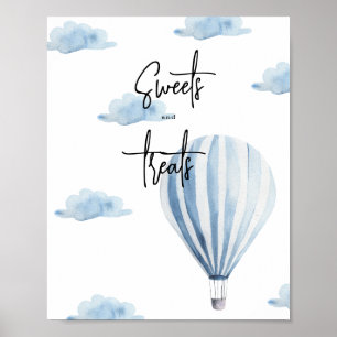 Affiche Montgolfière - Sucreries et friandises