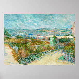 Affiche Montmartre, Derrière le Moulin de la Galette, Pari