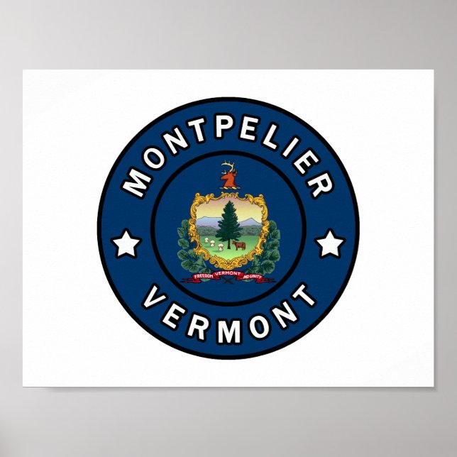 Affiche Montpelier Vermont (Devant)