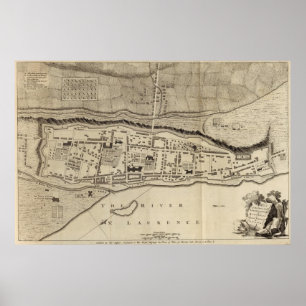 Affiche Montréal ou Ville Marie