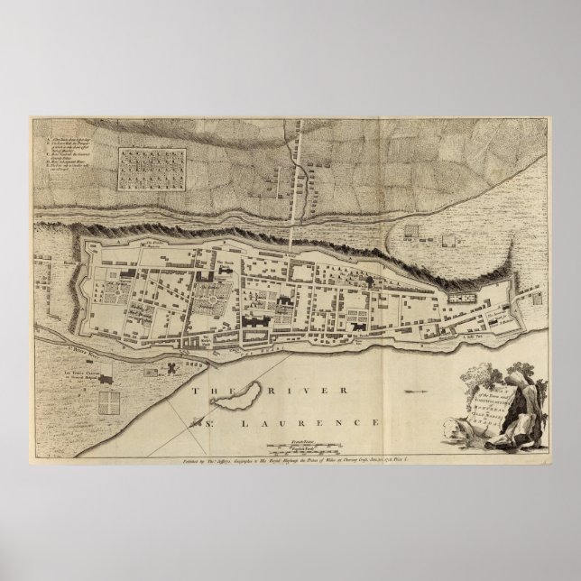 Affiche Montréal ou Ville Marie (Devant)