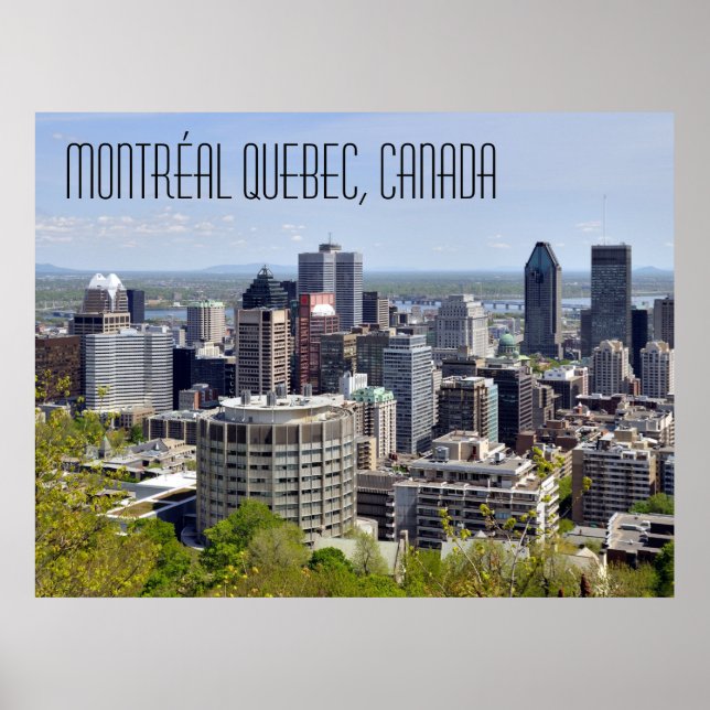 Affiche Montréal Québec Canada (Devant)