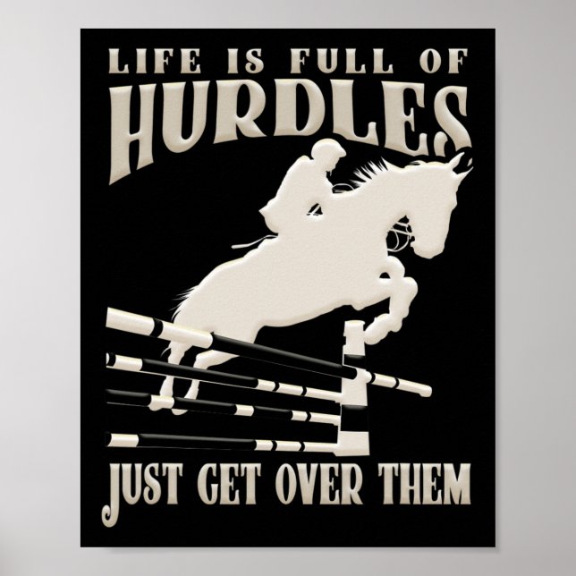 Affiche Montrer Saut Cheval cavalier équitation équitation (Devant)