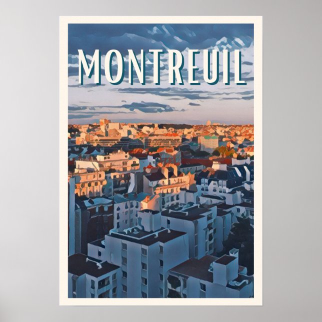 Affiche Montreuil Photo Vintage (Devant)
