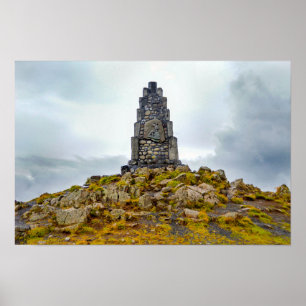 Affiche Monument au poète islandais Stephan G. Stephansson