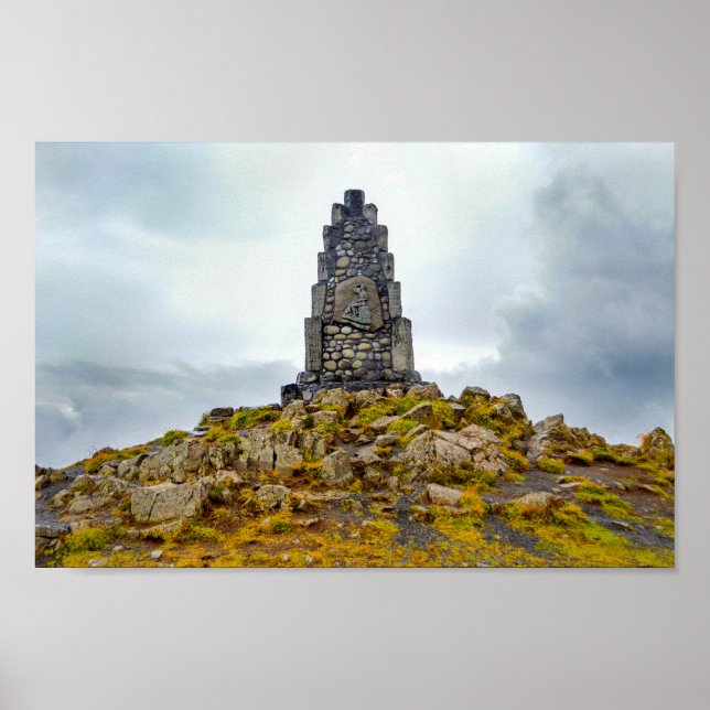 Affiche Monument au poète islandais Stephan G. Stephansson (Devant)