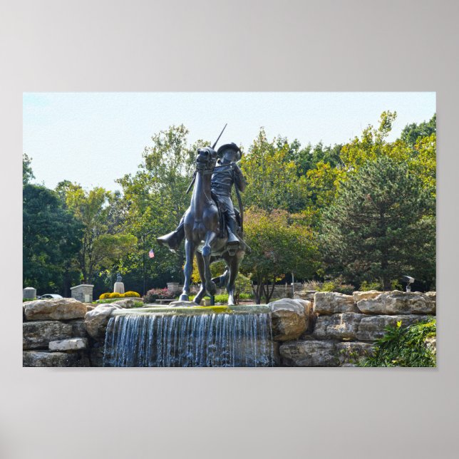 Affiche Monument au soldat Buffalo, Fort Leavenworth, Kans (Devant)