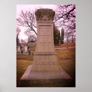 Affiche Monument Borden, Fall River, MA - A.J. Borden