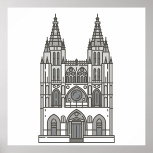 Affiche Monument de la cathédrale de Burgos