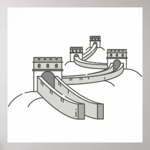 Affiche Monument de la Grande Muraille de Chine