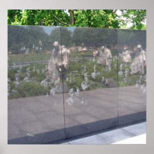 Affiche Monument de la guerre de Corée à Washington, D.C.