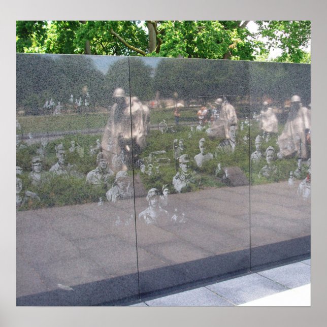 Affiche Monument de la guerre de Corée à Washington, D.C. (Devant)