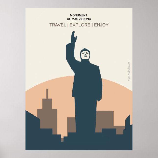 Affiche Monument de Mao Zedong (Devant)
