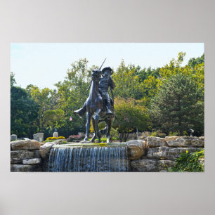 Affiche Monument des Soldats Buffalo, Fort Leavenworth, Ka