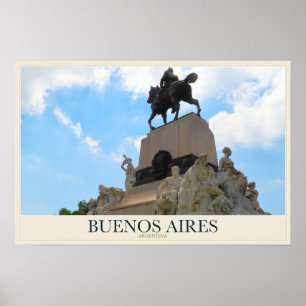 Affiche Monument équestre à Buenos Aires