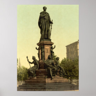 Affiche Monument Maximilian II à Munich