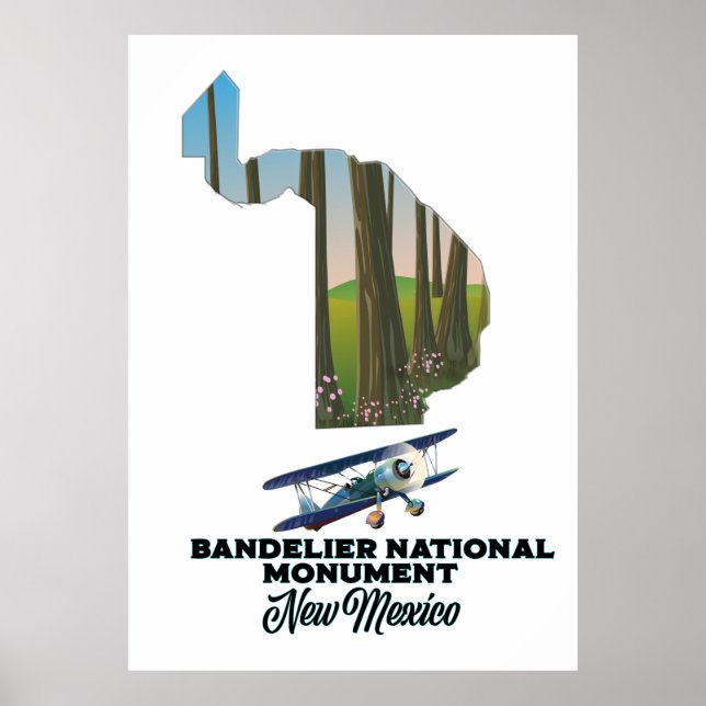 Affiche monument national de bandelier (Devant)