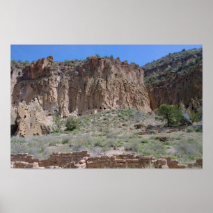 Affiche Monument national de Bandelier, Nouveau-Mexique
