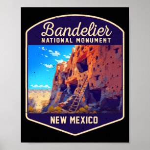 Affiche monument national de Bandelier nouveau-mexique ran