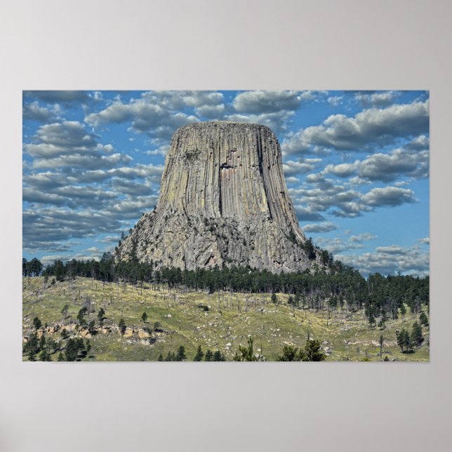 Affiche Monument national de Devils Tower, Wyoming (Devant)