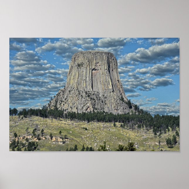 Affiche Monument national de Devils Tower, Wyoming (Devant)