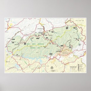 Affiche Monument national de Great Smoky Mountains