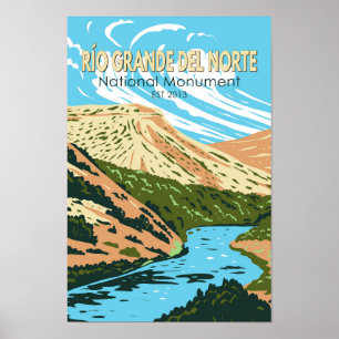 Affiche Monument national de Río Grande del Norte Nouveau