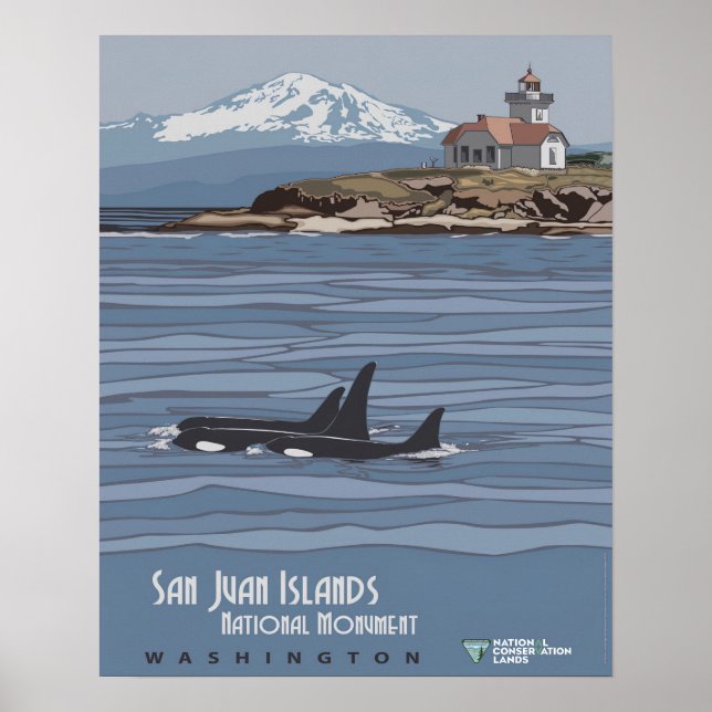 Affiche Monument national des îles San Juan Voyage (Devant)
