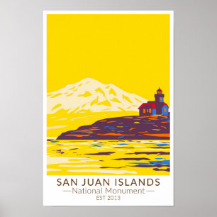 Affiche Monument national des îles San Juan Washington