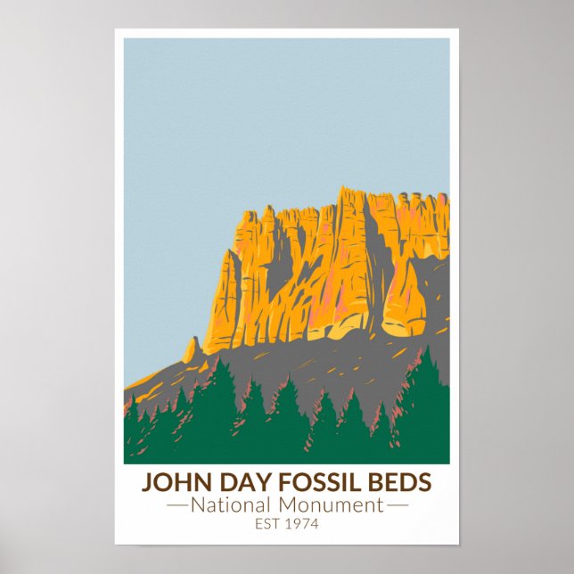 Affiche Monument national des lits fossilifères de la John (Devant)
