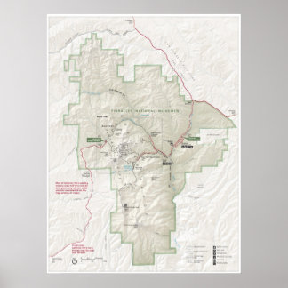 Affiche Monument national des Pinnacles