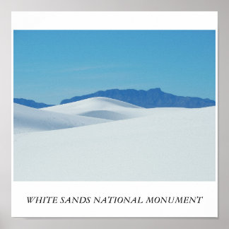 AFFICHE MONUMENT NATIONAL DES SANDS BLANCS