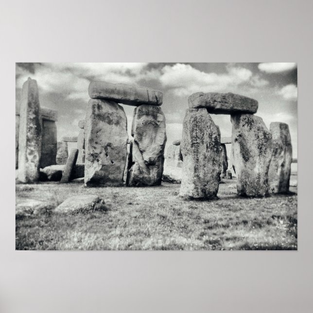 Affiche Monument préhistorique de Stonehenge (Devant)