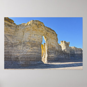 Affiche Monument Rocks Key Hole Arch, Kansas