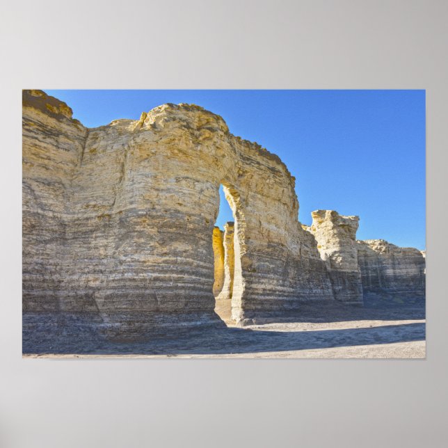 Affiche Monument Rocks Key Hole Arch, Kansas (Devant)